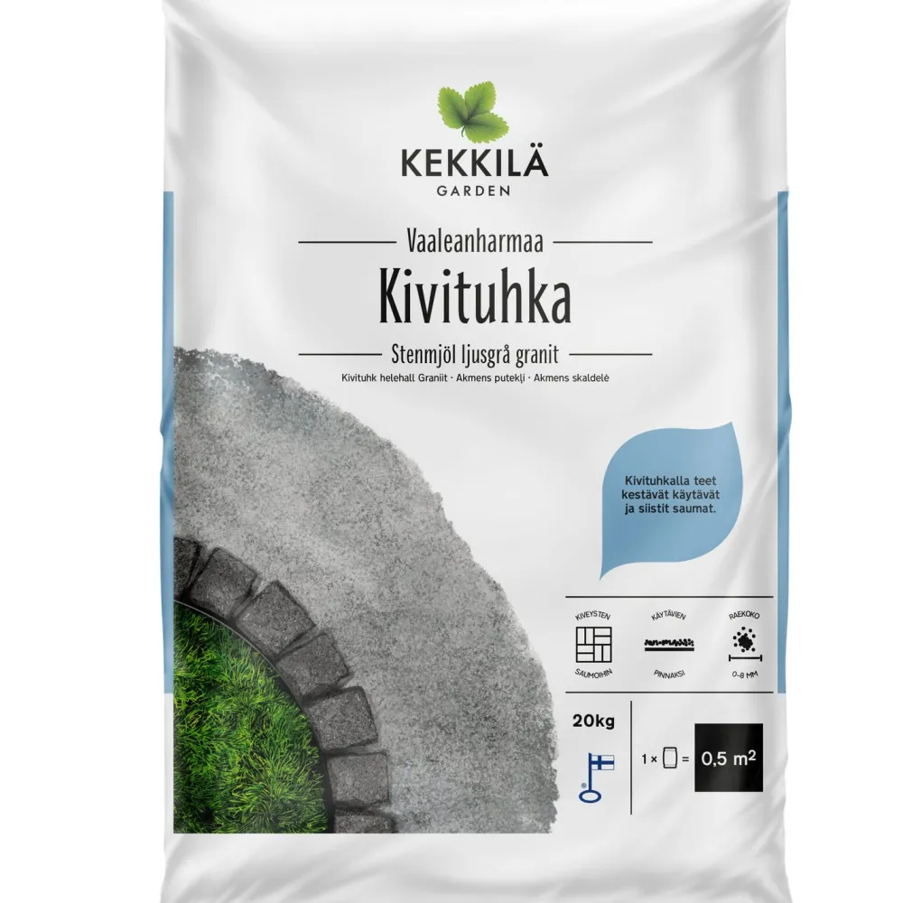 Best Kekkilä Kivituhka vaaleanharmaa 56 säkkiä x 20kg/lava, 1120 kg