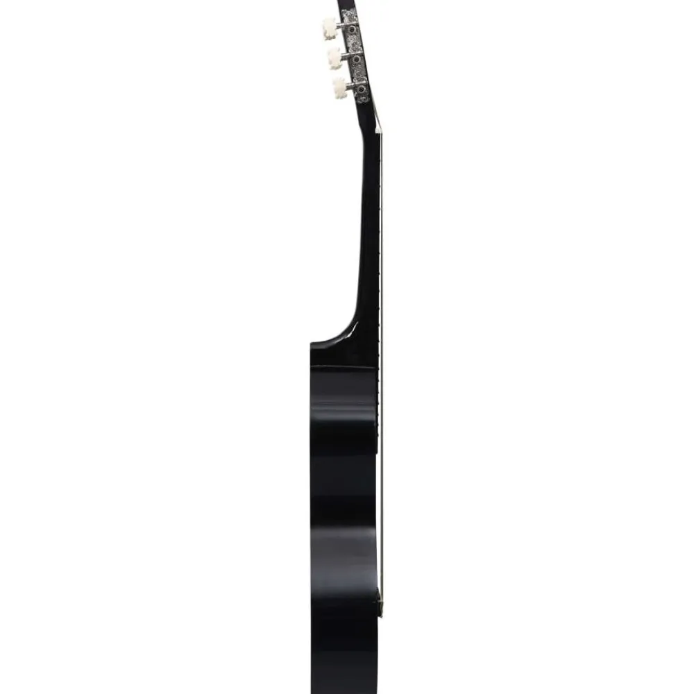 New FinePRICE Klassinen kitara aloittelijoille ja lapsille musta 1/2 34"