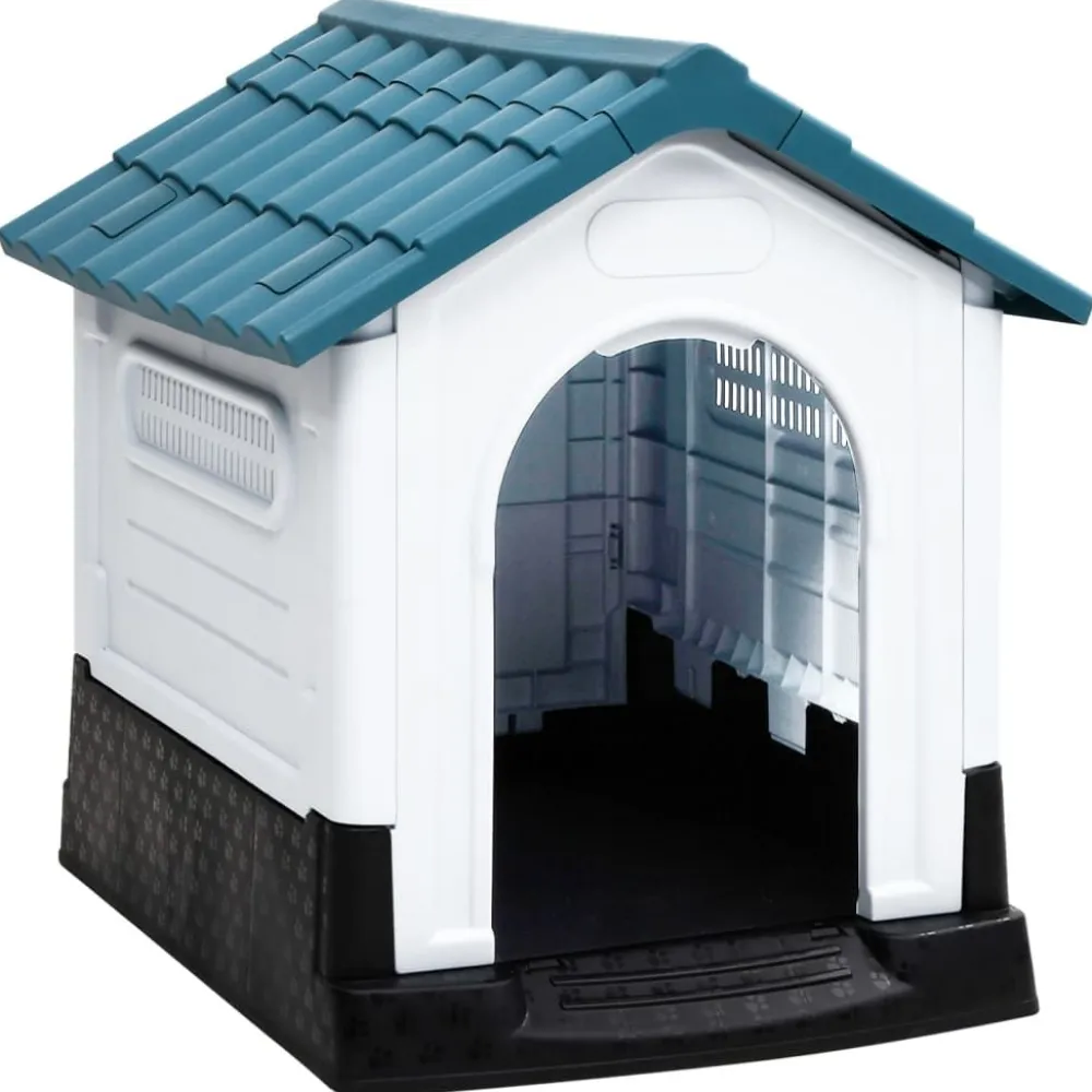 Outlet FinePRICE Koirankoppi 57x68x66 cm polypropeeni sininen