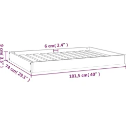 Best FinePRICE Koiransänky 101,5x74x9cm, mänty, eri värejä