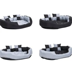 Discount FinePRICE Koiran tyyny, kaksipuolinen, pestävä, eri kokoja ja värejä Harmaa/musta