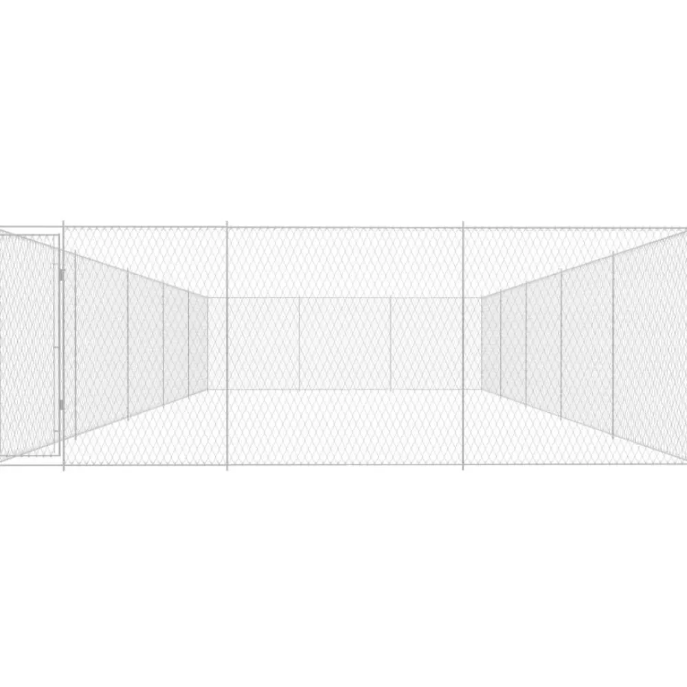 Outlet FinePRICE Koiratarha, galvanoitu teräs, 950x570x185cm