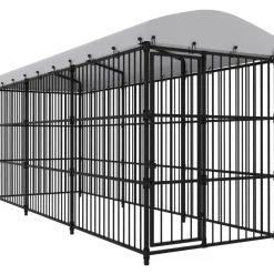 Best FinePRICE Koiratarha katoksella, 450x150x210cm