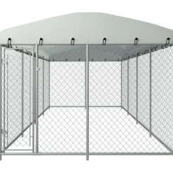 Hot FinePRICE Koiratarha katoksella, 8x4x2m