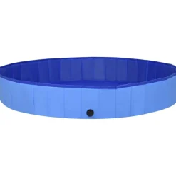 Discount FinePRICE Kokoontaitettava koiran uima-allas sininen 200x30 cm PVC