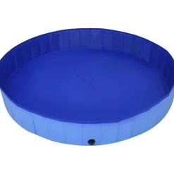 Discount FinePRICE Kokoontaitettava koiran uima-allas sininen 200x30 cm PVC
