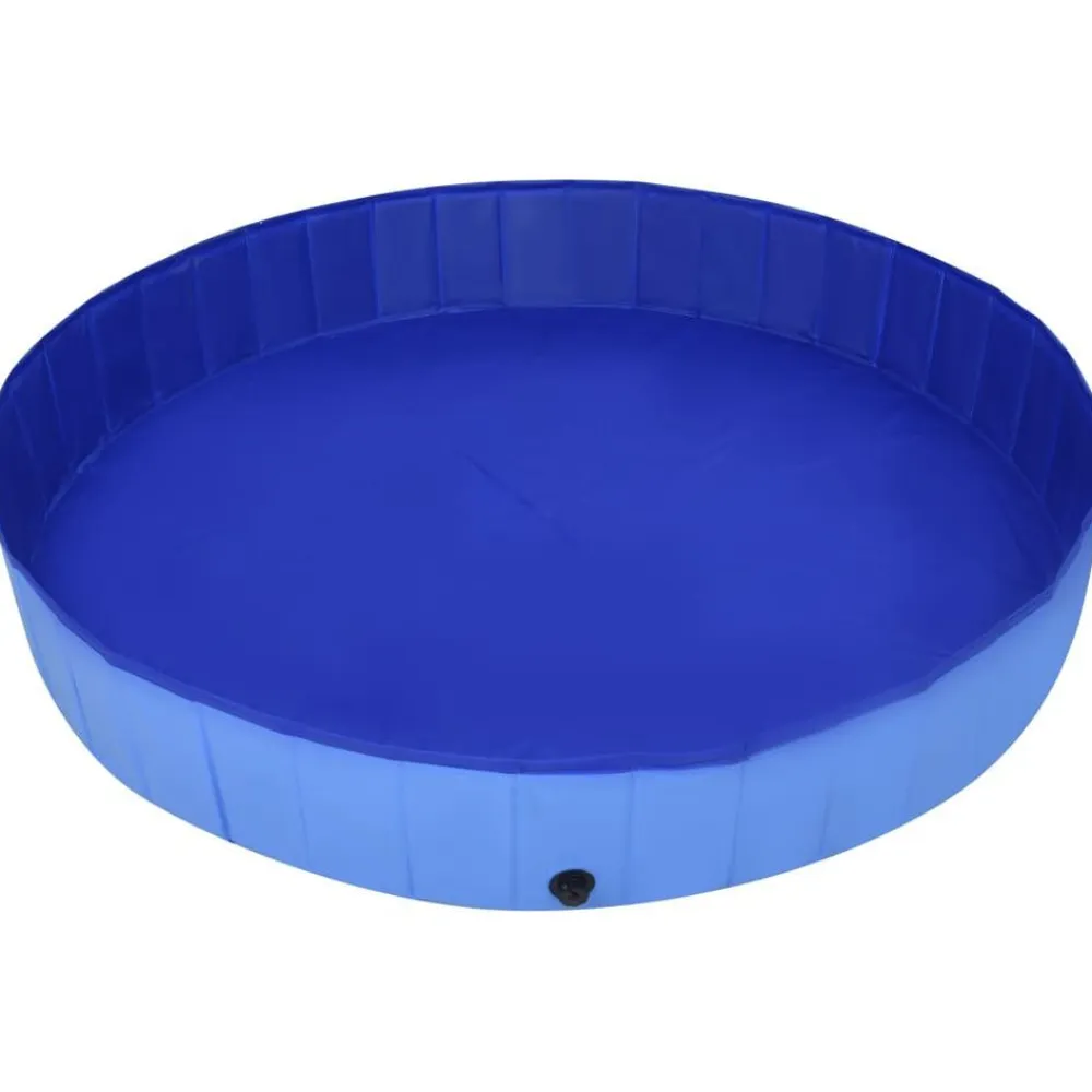 Hot FinePRICE Kokoontaitettava koiran uima-allas sininen 300x40 cm PVC