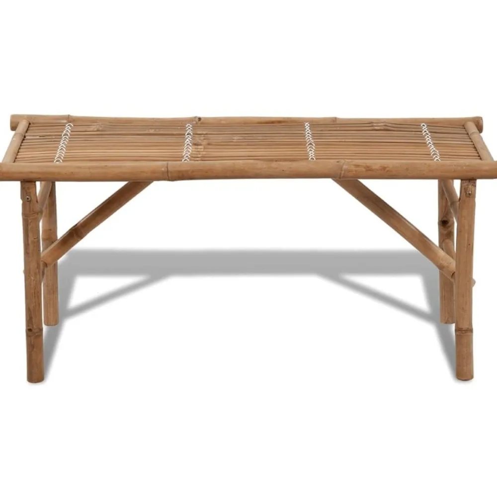 Hot FinePRICE Kokoontaitettava puutarhapenkki 118 cm bambu