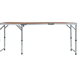 Best FinePRICE Kokoontaitettava retkipöytä alumiini 180x60 cm
