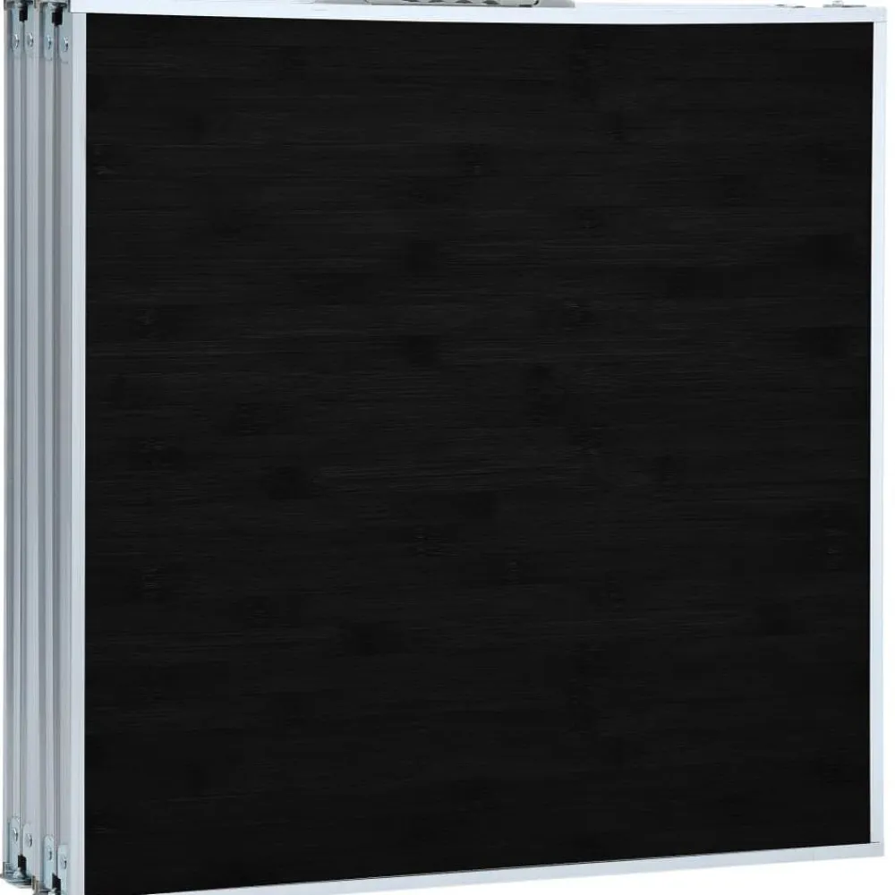 FinePRICE Kokoontaitettava retkipöytä harmaa alumiini 240x60 cm