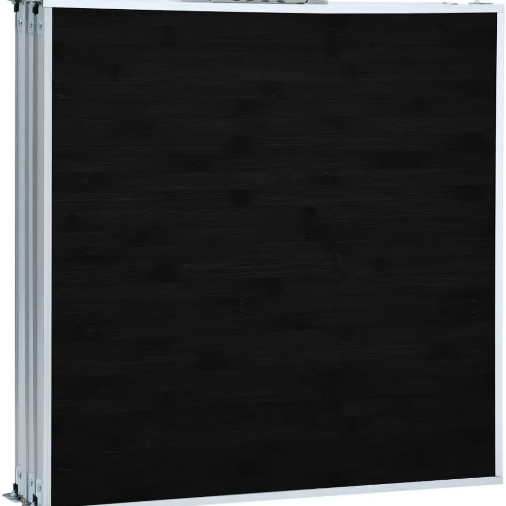 FinePRICE Kokoontaitettava retkipöytä harmaa alumiini 180x60 cm