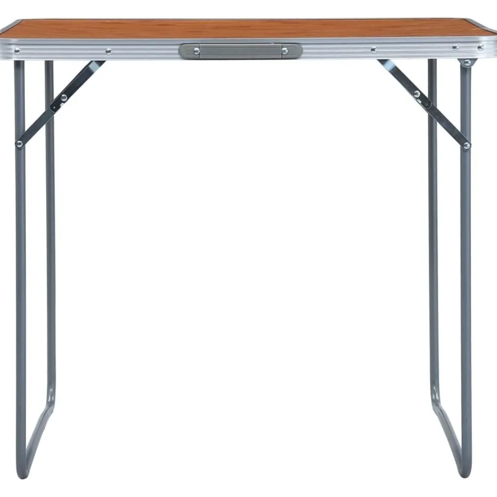 Hot FinePRICE Kokoontaitettava retkipöytä metallirungolla 80x60 cm