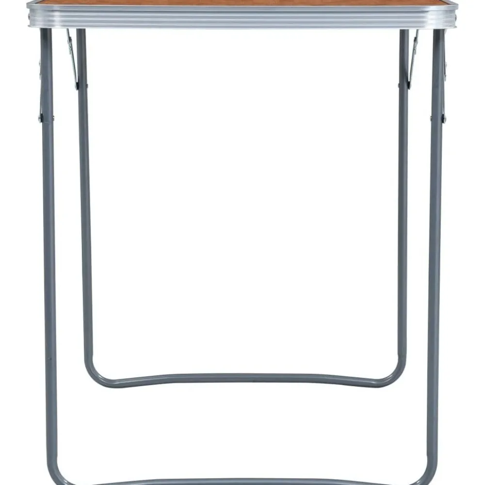 Hot FinePRICE Kokoontaitettava retkipöytä metallirungolla 80x60 cm