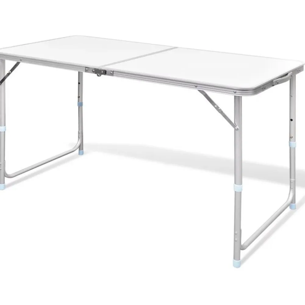 Discount FinePRICE Kokoontaitettava retkipöytä 120 x 60 cm alumiini