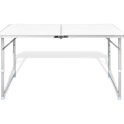 Discount FinePRICE Kokoontaitettava retkipöytä 120 x 60 cm alumiini