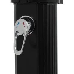 Hot FinePRICE Kokoontaittuva aurinkovoimasuihku 214 cm musta 23 l