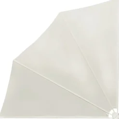 FinePRICE Kokoontaittuva parvekkeen sivumarkiisi kerma 140x140 cm