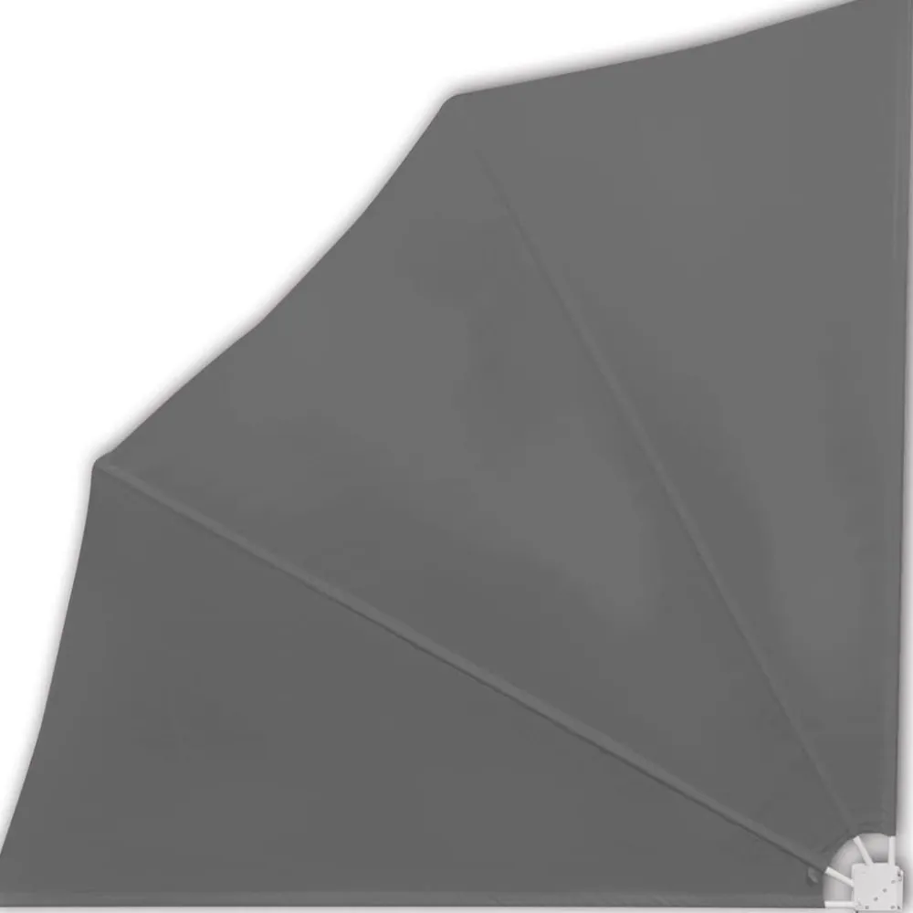 New FinePRICE Kokoontaittuva parvekkeen sivumarkiisi harmaa 140x140 cm