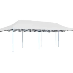 Best FinePRICE Kokoontaittuva pop-up juhlateltta 3 x 9 m valkoinen