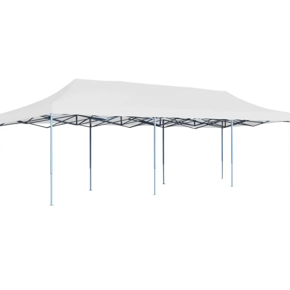 Best FinePRICE Kokoontaittuva pop-up juhlateltta 3 x 9 m valkoinen