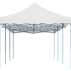 Best FinePRICE Kokoontaittuva pop-up juhlateltta 3 x 9 m valkoinen