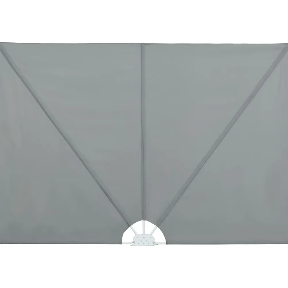 Best FinePRICE Kokoontaittuva terassin sivumarkiisi harmaa 240x160 cm