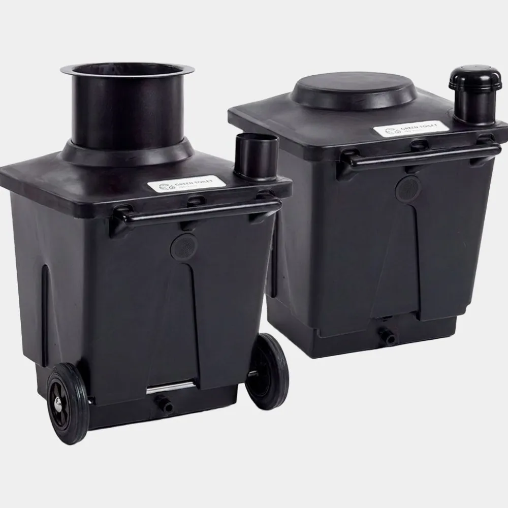 Discount Pikkuvihreä Kompostikäymälä Green Toilet Family 120 vaihtosäiliöllä
