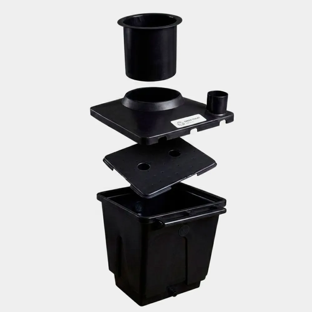 Discount Pikkuvihreä Kompostikäymälä Green Toilet Family 120 vaihtosäiliöllä