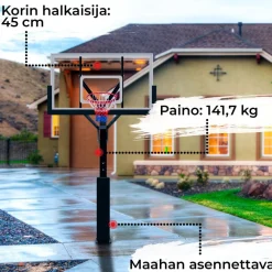 Hot ProSport Koripalloteline In-Ground Pro 2,3-3,05 m
