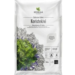 New Kekkilä Koristekivi Valkoinen Gabro 5-12 mm 42 säkkiä x 25 kg lava 1050 kg