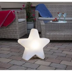 Star Trading Koristevalaisin Gardenlight Tähti, 55x15x48cm, valkoinen