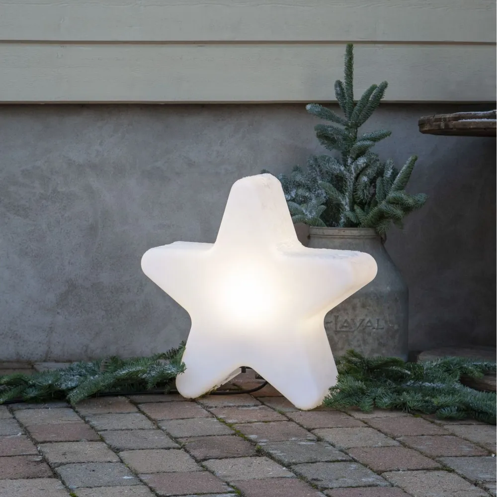 Star Trading Koristevalaisin Gardenlight Tähti, 55x15x48cm, valkoinen