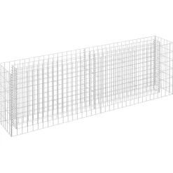 Best FinePRICE Korotettu kivikori/kukkalaatikko 4, galvanoitu teräs, eri kokoja