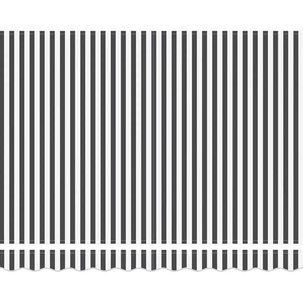 Online FinePRICE Käsin kelattava markiisi antrasiitti/valkoinen 300x250 cm (16038)