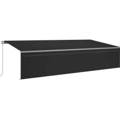 Sale FinePRICE Käsin sisäänkelattava markiisi verhot/LED 3,5x2,5 m kerma