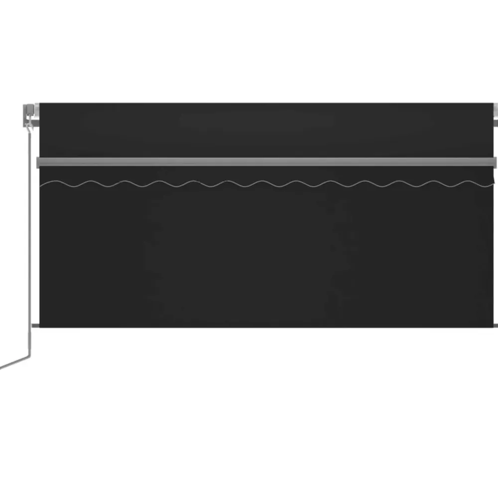 Sale FinePRICE Käsin sisäänkelattava markiisi verhot/LED 3,5x2,5 m kerma