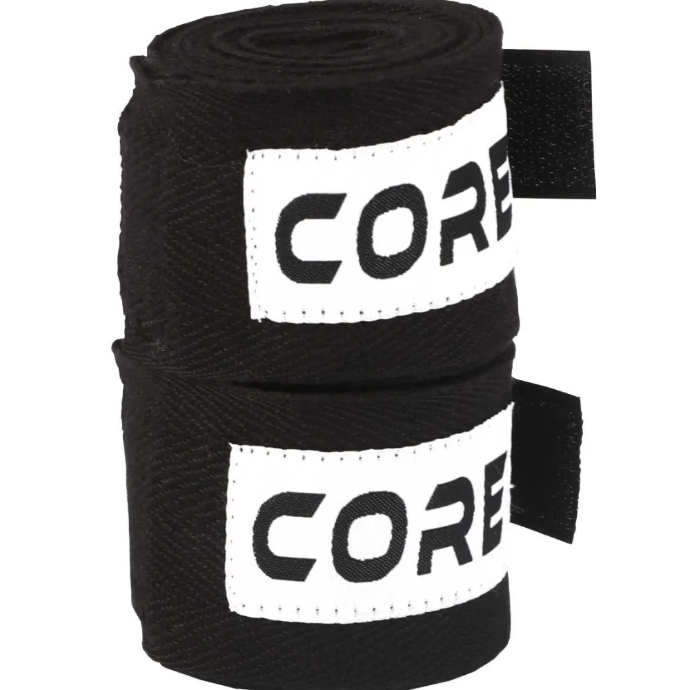 Core Käsiside nyrkkeilyyn 2,5 x 250 cm musta 2 kpl/pkt