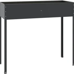 Discount FinePRICE Kukkalaatikko antrasiitti 100,5x40,5x90 cm galvanoitu teräs