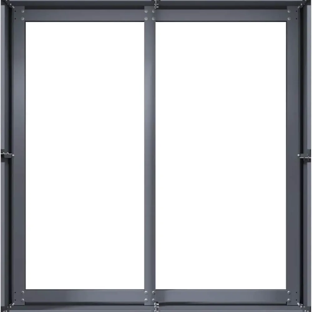 Sale FinePRICE Kukkalaatikko antrasiitti 80x80x40 cm kylmävalssattu teräs (60740)