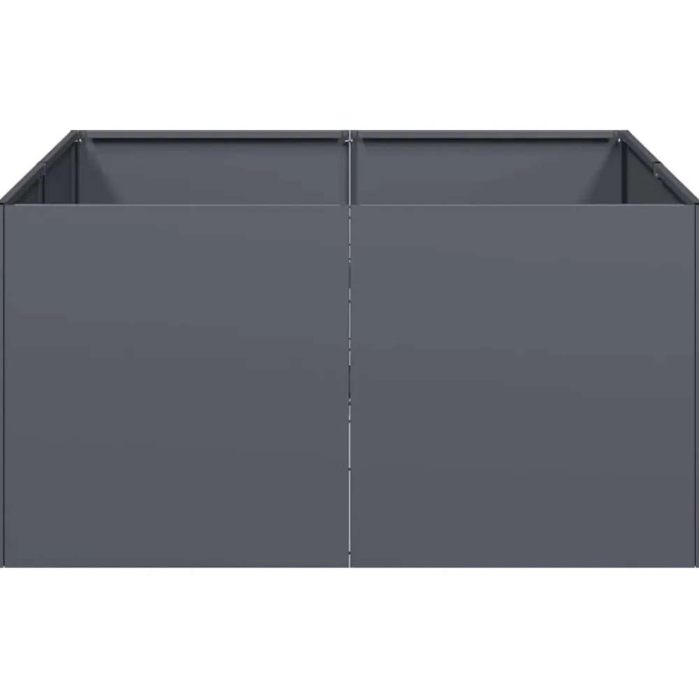 Sale FinePRICE Kukkalaatikko antrasiitti 80x80x40 cm kylmävalssattu teräs (60740)