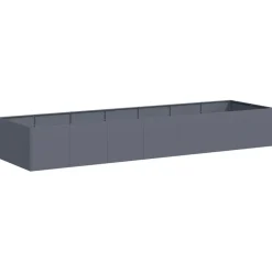 Hot FinePRICE Kukkalaatikko antrasiitti 280x80x40 cm teräs (60761)