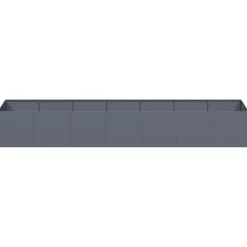 Hot FinePRICE Kukkalaatikko antrasiitti 280x80x40 cm teräs (60761)