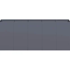 Outlet FinePRICE Kukkalaatikko antrasiitti 200x40x80 cm kylmävalssattu teräs (60726)