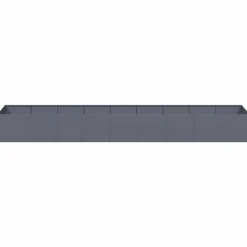 Outlet FinePRICE Kukkalaatikko antrasiitti 360x80x40 cm teräs (60768)