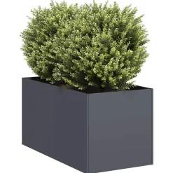 Outlet FinePRICE Kukkalaatikko antrasiitti 40x80x40 cm kylmävalssattu teräs (60733)