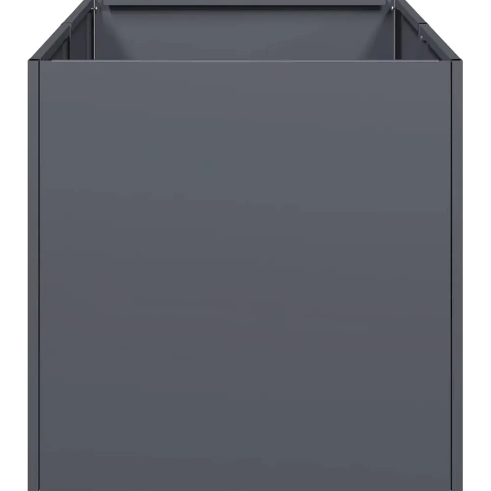 Outlet FinePRICE Kukkalaatikko antrasiitti 40x80x40 cm kylmävalssattu teräs (60733)