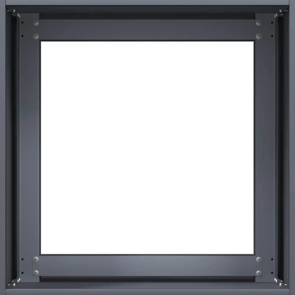New FinePRICE Kukkalaatikko antrasiitti 40x40x40 cm kylmävalssattu teräs (60663)