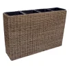 Hot Home4you Kukkalaatikko Wicker, 89x24x60cm, vaaleanruskea