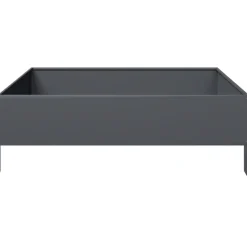 Discount FinePRICE Kukkalaatikko korotettu antrasiitti 100x100x33,5 cm teräs (51026)