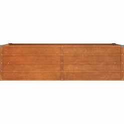 New FinePRICE Kukkalaatikko korotettu, ruoste, Corten teräs, eri kokoja (13585)